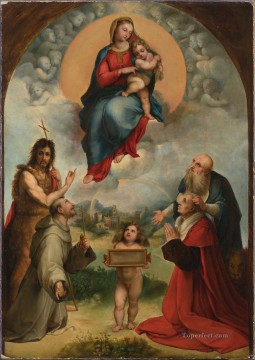 The Madonna of Foligno Renaissance master Raphael Oil Paintings